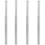 Teleskop-Tischbeine 4 Stück, gebürstetes Nickel, 710–1100 mm von vidaXL, Tischbeine - Ref: Foro24-3051487, Preis: 100,05 €, R...