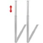Telescopic table legs 4 pcs brushed nickel 710-1100 mm by vidaXL, Table legs - Ref: Foro24-3051487, Price: 106,55 €, Discount: %