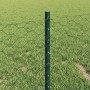Reja con postes Verde 0.4 x 25 m Acero