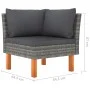 7-teiliges Gartenmöbel-Set und graue synthetische Rattankissen von vidaXL, Gartensets - Ref: Foro24-3059718, Preis: 499,21 €,...