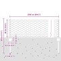 Reja con postes Verde 0.4 x 25 m Acero
