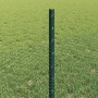 Reja con postes Verde 0.5 x 25 m Acero