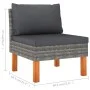 7-piece garden furniture set with gray synthetic rattan cushions by vidaXL, Garden sets - Ref: Foro24-3059717, Price: 480,79 ...