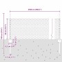 Reja con postes Verde 0.5 x 25 m Acero