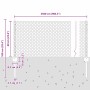 Reja con postes Verde 0.6 x 25 m Acero