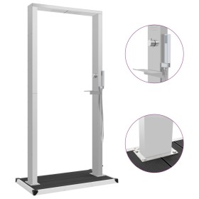 Garden shower with stainless steel and WPC tray by vidaXL, Pool and spa accessories - Ref: Foro24-3051294, Price: 417,45 €, D...