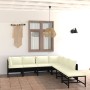 7-piece garden furniture set and black synthetic rattan cushions by vidaXL, Garden sets - Ref: Foro24-3059791, Price: 376,44 ...