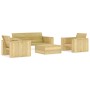 Gartenmöbel-Set 4-teilig aus imprägniertem Kiefernholz von vidaXL, Gartensets - Ref: Foro24-3053198, Preis: 670,47 €, Rabatt: %