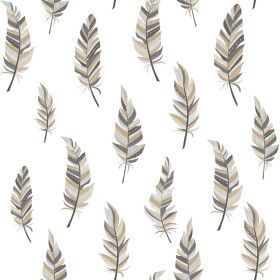 Urban Friends & Coffee White and silver feather wallpaper by Noordwand, Painted paper - Ref: Foro24-425311, Price: 24,55 €, D...