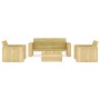 Gartenmöbel-Set 4-teilig aus imprägniertem Kiefernholz von vidaXL, Gartensets - Ref: Foro24-3053198, Preis: 670,47 €, Rabatt: %