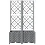 Pflanzgefäß mit Gitter PP hellgrau 80x40x136 cm von vidaXL, Töpfe und Pflanzgefäße - Ref: Foro24-153272, Preis: 85,28 €, Raba...