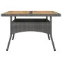 Set de comedor de jardín 9 pzas ratán PE y madera acacia gris de vidaXL, Conjuntos de jardín - Ref: Foro24-3058347, Precio: 6...