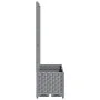 Planter with trellis PP light gray 80x40x136 cm by vidaXL, Pots and planters - Ref: Foro24-153272, Price: 85,28 €, Discount: %