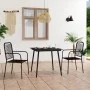 3-piece garden dining set, made of cotton rope and black steel. by vidaXL, Garden sets - Ref: Foro24-3058277, Price: 221,47 €...