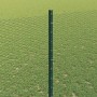 Reja con postes Verde 1.4 x 25 m Acero