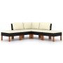 5-piece garden furniture set and black synthetic rattan cushions by vidaXL, Garden sets - Ref: Foro24-3059732, Price: 245,44 ...