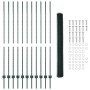 Reja con postes Verde 1.5 x 25 m Acero