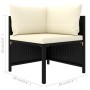 9-teiliges Gartenmöbel-Set und schwarze synthetische Rattankissen von vidaXL, Gartensets - Ref: Foro24-3059800, Preis: 467,74...