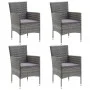 Gartenmöbel 5-teilig aus synthetischem Rattan und grauem Glas von vidaXL, Gartensets - Ref: Foro24-3058319, Preis: 382,74 €, ...