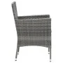 Gartenmöbel 5-teilig aus synthetischem Rattan und grauem Glas von vidaXL, Gartensets - Ref: Foro24-3058319, Preis: 382,74 €, ...