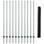 Reja con postes Verde 1.6 x 25 m Acero