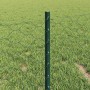 Reja con postes Verde 0.4 x 50 m Acero