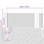 Reja con postes Verde 0.5 x 50 m Acero