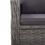 Garden table and chairs 3 pieces synthetic rattan gray acacia wood by vidaXL, Garden sets - Ref: Foro24-3058535, Price: 301,6...