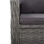 Garden table and chairs 3 pieces synthetic rattan gray acacia wood by vidaXL, Garden sets - Ref: Foro24-3058535, Price: 351,6...