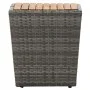 Garden table and chairs 3 pieces synthetic rattan gray acacia wood by vidaXL, Garden sets - Ref: Foro24-3058535, Price: 351,6...