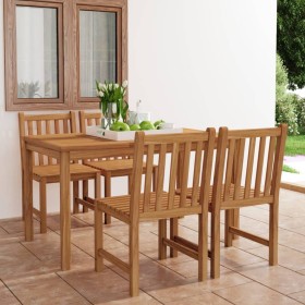 Garten-Essgruppe 5-teilig aus massivem Teakholz von vidaXL, Gartensets - Ref: Foro24-3059929, Preis: 682,52 €, Rabatt: %