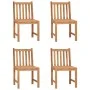 Conjunto de comedor de jardín 5 piezas madera maciza de teca de vidaXL, Conjuntos de jardín - Ref: Foro24-3059929, Precio: 66...