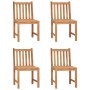 Conjunto de comedor de jardín 5 piezas madera maciza de teca de vidaXL, Conjuntos de jardín - Ref: Foro24-3059929, Precio: 68...
