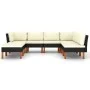 8-piece garden furniture set and black synthetic rattan cushions by vidaXL, Garden sets - Ref: Foro24-3059742, Price: 520,24 ...
