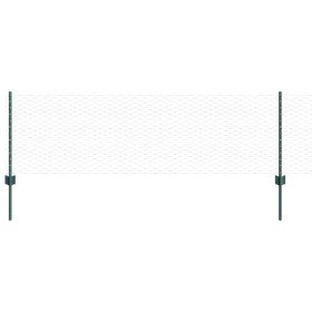 Reja con postes Verde 0.6 x 50 m Acero