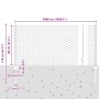 Reja con postes Verde 0.8 x 50 m Acero