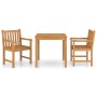 3-teilige Garten-Essgarnitur aus massivem Teakholz von vidaXL, Gartensets - Ref: Foro24-3059923, Preis: 522,80 €, Rabatt: %