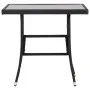 3-Piece Black Synthetic Rattan Garden Dining Set by vidaXL, Garden sets - Ref: Foro24-3059440, Price: 128,02 €, Discount: %