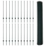 Reja con postes Verde 1.2 x 50 m Acero