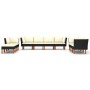 Gartenmöbel-Set 10 Stück schwarze synthetische Rattankissen von vidaXL, Gartensets - Ref: Foro24-3059745, Preis: 723,43 €, Ra...