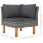 Garden furniture set 8 pieces and gray synthetic rattan cushions by vidaXL, Garden sets - Ref: Foro24-3059720, Price: 568,06 ...
