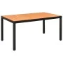 Juego de comedor de jardín 5 piezas negro y marrón by vidaXL, Garden sets - Ref: Foro24-3060054, Price: 470,04 €, Discount: %