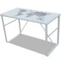 Rechteckiger Schreibtisch mit Kartenprint von vidaXL, Schreibtische - Ref: Foro24-241162, Preis: 106,41 €, Rabatt: %