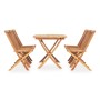 Faltbares Garten-Esszimmerset 7-teilig massives Teakholz von vidaXL, Gartensets - Ref: Foro24-3059968, Preis: 523,39 €, Rabat...