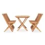 Folding 7-piece solid teak wood garden dining set by vidaXL, Garden sets - Ref: Foro24-3059968, Price: 493,89 €, Discount: %