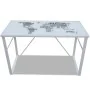 Rechteckiger Schreibtisch mit Kartenprint von vidaXL, Schreibtische - Ref: Foro24-241162, Preis: 106,41 €, Rabatt: %