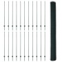 Reja con postes Verde 1.6 x 50 m Acero