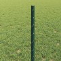 Reja con postes Verde 0.5 x 100 m Acero
