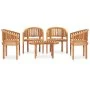 5-piece solid teak wood garden furniture set by vidaXL, Garden sets - Ref: Foro24-3059963, Price: 757,98 €, Discount: %