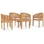 5-piece solid teak wood garden furniture set by vidaXL, Garden sets - Ref: Foro24-3059963, Price: 757,98 €, Discount: %